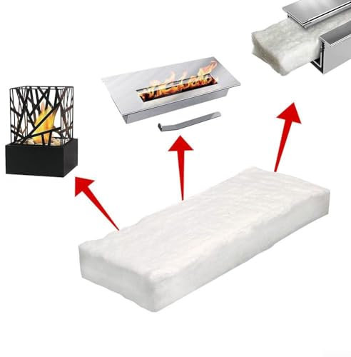 Bio-Feuerdecke, hitzebeständig, 30 x 10 x 1 cm, 3 Stück (30 x 10 x 1 cm)