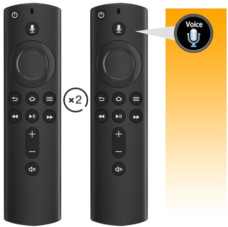 Telecomando di ricambio vocale per FireStick 2a generazione L5B83H, adatto per Smart TV Stick Amazon (2a generazione, 3a generazione, Lite, 4K), per tutte le Smart TV Insignia (confezione da 2)