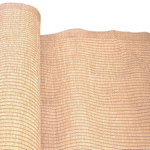 Malla de Sombra y Privacidad Beige | De 5x1 Metros | Fibras Alta Resistencia HDPE con Tratamiento UV, Alta Densidad,Transpirable, Fácil instalación | para jardín, balcón, vayas o Piscina.