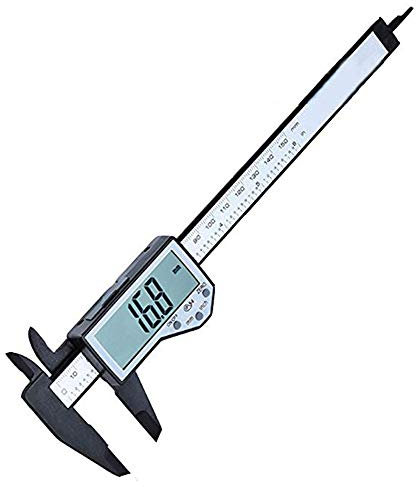 Caliper Measuring Tool, Caliper Digital Caliper with Large LCD Display IP54 Plastic for DIY/Jewelry Measurement