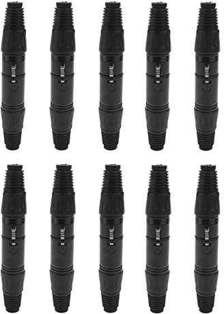 Orolotay 20 StüCke 3Pin XLR Stecker auf Buchse Mikrofon VerläNgerung Kabel Mikrofon Kabel Stecker Audio Buchse Mic Audio Stecker Adapter