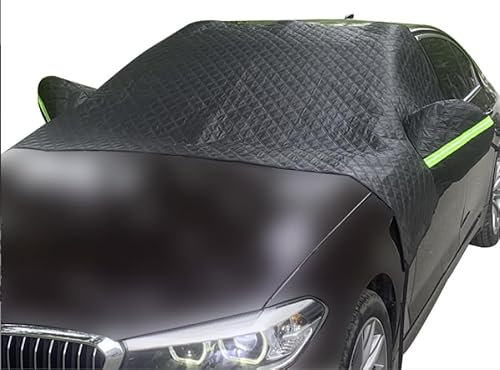 Frontscheibenabdeckung für Smart forfour 2016-2018, Faltbare Winter Windschutzscheibe Frostabdeckung Gegen Schnee Autoabdeckung Eisschutzfolie,Black