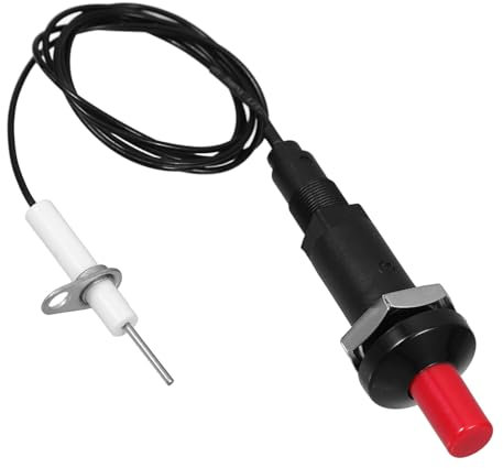 Levemolo Gaszünder Mit Druckknopf-Funktion - Kit Für Kamin, Gasgrill Und Küchenherd Elektronischer Impulszünder Mit Zündnadel Zuverlässige Drucktechnologie