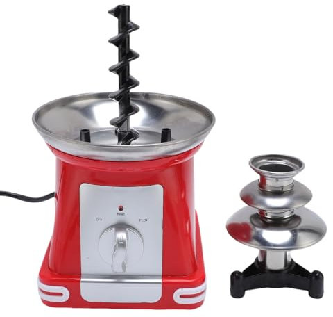 Fuente de Chocolate de 3 Niveles, Máquina de Fondue de Fuente Eléctrica de Acero Inoxidable, Versátil Máquina de Fusión Eléctrica para Fiestas, Cumpleaños, Bodas, Queso (Enchufe