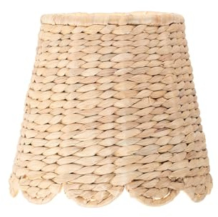Zafferano, Poldina L Cover Giacinto d'Acqua, Intrecciata a Mano per Lampada da Tavolo, Paralume Compatibile con Lampade Poldina, Fatto a Mano, Ø19,5 x 17,5 cm