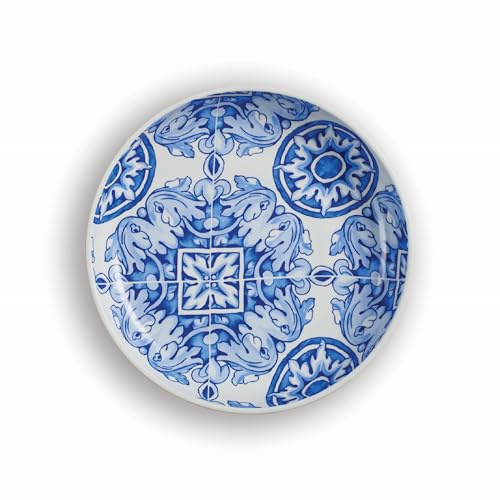 Rosanna Azul Large Porcelain Serving Bowl, 13, 1 Unit, Salad Bowl, Pasta Serving Bowls, Dishwasher & Microwave Safe