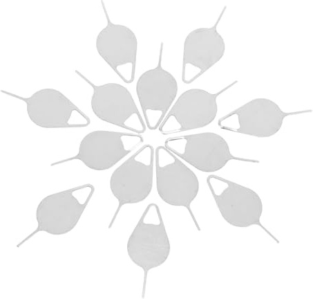 Veemoon 200 Pièces Outil de Retrait de Carte Sim Aiguilles Acier Inoxydable pour Éjecter de Smartphones Pratique et Compact