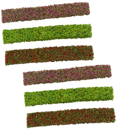 ARTSEWPLY 6 Piezas Miniaturas de Arbustos para Dioramas y Maquetas de Vegetación Estática Diversos Colores para Proyectos de Jardín y Paisajismo