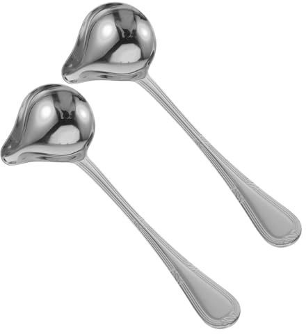 IMIKEYA 2piezas Desnatadoras De Acero Inoxidable Para Salsa o Jugos Utensilios De Cocina Para Uso Doméstico o Restaurantes Cucharas Coladoras Para Ollas Calientes