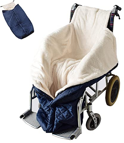 LQJHDM Winter Rollstuhl Schlupfsack Fußsack | Fusssack für Erwachsene Rollstuhl | Winddichte Rollstuhle Rollstuhlsack Wintersack Decke Rollstuhldecke Winter Beindecke | Universelle Größe (Blau)