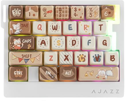 MechLands AJAZZ AK029 - Teclado rápido para juegos con cable, sondeo de 8 Khz, teclado con una sola mano de 29 teclas, SOCD y DKS, interruptor magnético, accionamiento ajustable, retroiluminación RGB