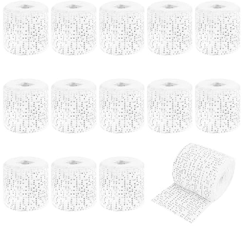 SPOKKI 13 Rollen Gipsbinden Babybauch Set 5 x 270cm Gips Abdruck Binden Gipsbinden zum Basteln Schwanger Geschenk Gips Binden Gibsbindenden zum Basteln, Modellbau Maske DIY Handwerk Schnelltrocknend