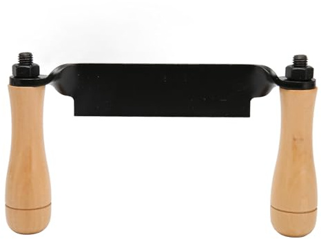 Tnfeeon Couteau à Tirage Droit, Conception à Double Manche en Bois, Prise Confortable, Outil de Rasage de Précision pour les Fabricants de Meubles et les Amateurs de Menuiserie