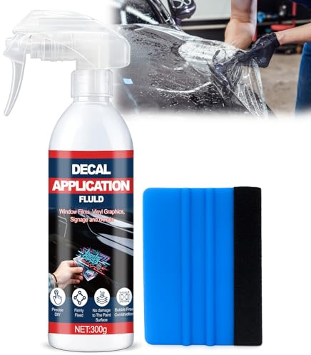 XINGHUO Solution Films, Liquide Autocollants, 300 ML, Facilite la Pose | Assemblage pour Films Vitre et Covering Voiture, Repositionnement Facile et Précis