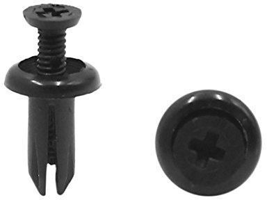 sourcing map 50Pcs 5mm Loch Dmr Plastik Stoßstange Kotflügel Verschluss Niet Clips für Auto de