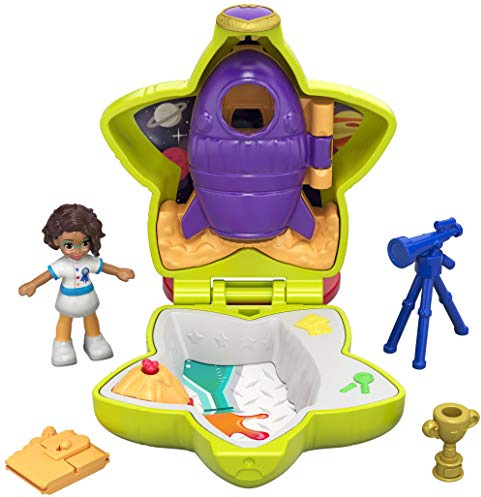 Polly Pocket Mini-Coffret La Fusée de Shani avec Mini-Figurine, Accessoires, Jouet Enfant, édition 2019, GCN09