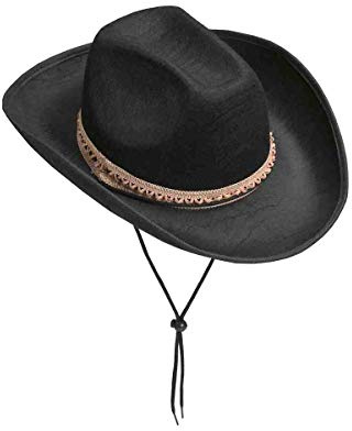 Rubies Adult Deluxe Felt Cowboy Hat, Black