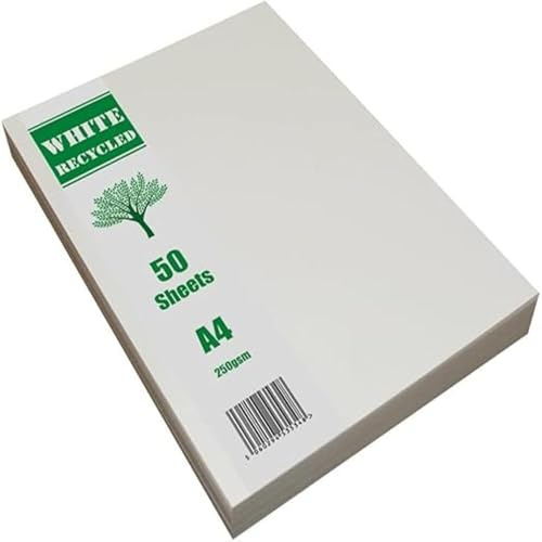 Craft UK 2379 A4 vitt återvunnet kort 250 GSM - 50 ark