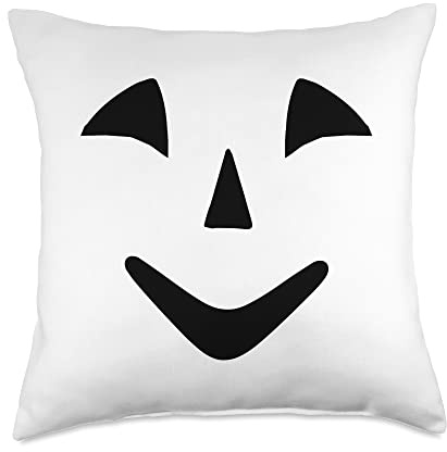 pumpkin Boomerang halloween Throw Pillow