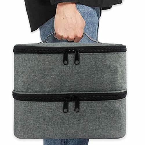 Sac De Rangement pour Vernis À Ongles - Rangement pour Vernis À Ongles - Trousse pour Vernis À Ongles - Sac Organisateur De Vernis À Ongles - Boîte De Rangement pour Rouge À Lèvres, 25x20x19cm