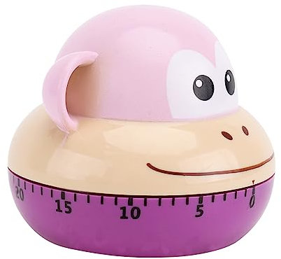 PRETYZOOM 1stk Tier-Timer Erinnerung Küchentimer Laut Kochtimer Manueller Timer Home-Timer Hund Desktop Ornament Küchenwecker Uhr Elektrisch Außen Kunststoff Kind Violett