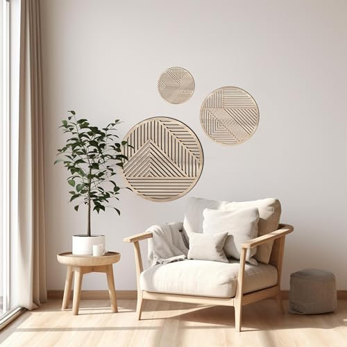Dandy srl Modernes abstraktes Gemälde, modernes Gemälde für Wohnzimmer, moderne Wanddekoration, 3 Holzbilder, moderner Stil, moderne Küche, 3D-Bild, 3D-Wanddekoration, 3D