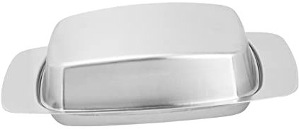 Cabilock Edelstahl Butterdose Mit Deckel Butterbehälter Käsetablett Butterheber Langlebig Und Praktisch Für Küche Und Tischdekoration