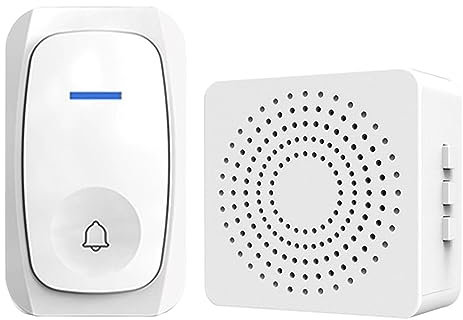 Jiimhte Campanelli wireless per casa, campanello remoto,Campanello senza fili - Installazione semplice 38 carillon Campanello per porta Suoneria wireless per appartamenti domestici Case di cura Negozi