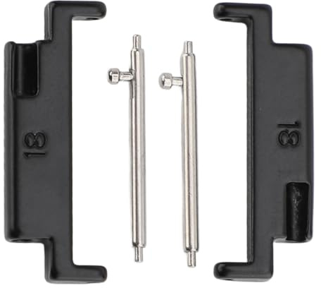 Brrnoo Adaptateur de Bracelet de Montre en Métal 18-22 Mm, Ensemble de Connecteurs Haut de Gamme pour Montres Intelligentes, Design Original, Facile à Installer, avec 2 Barres à Ressort,