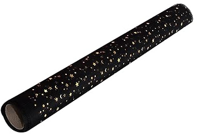 minkissy Set Di Decorazioni Con Festoni E Fiori - Stelle Con Paillettes Garza E Pizzo Per Matrimoni Compleanni E Decorazioni Floreali (50 Cm X 5 Iarde)