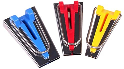 CIMAXIC Schrägbandformer 3 Stück Stoff Nähzubehör für Selbstgemacht Patchwork Einfaches Quiltwerkzeug Langlebig und Praktisch für Taschen und Servietten