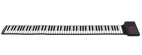 Tastiera per Pianoforte Arrotolati, Roll-up Piano 110-240V 128 Toni e Ritmi Leggeri 20 Demosong per Spettacoli (Spina europea)