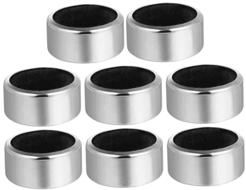 MUELODSIC 8 Stück Edelstahl Flaschenkragenringe mit Schwamm Auslaufsichere Tropfstopp Kragen für Weinflaschen für Tisch und Riegel Stilvoll und Praktisch