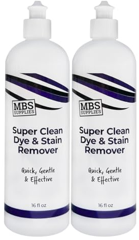Super Clean Dye & Stain Remover – Gentle 16 oz (2 Pack) Formula for Hair Color Stains on Skin & Hair | pH Balanced & Sensitive Skin Safe