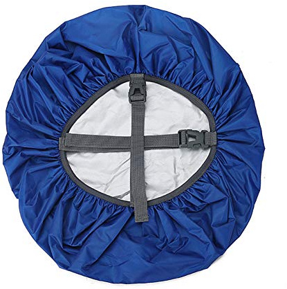Egurs 70L Rucksack Regenhülle Regenschutz,Super wasserdicht, Kreuzschnalle Blau