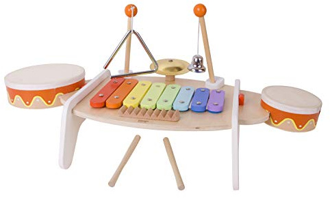 Classic World 40529 Wood Toys Musiktisch, Weiß