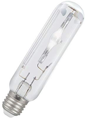 Crompton Lamps HID Tubular 70W ES-E27 Son 4100K Cool White Clear 6500lm ES Screw E27 Metal Halide Bright Light Bulb