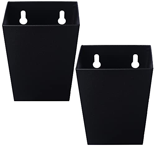Jumiok Black Beer Cap Catcher Wall Mount Bottle Top Collector Narrow Stainless Steel (Pack of 2)