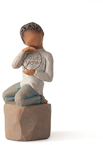 Willow Tree Love You Too (Darker Skin), Sculpted Hand-Painted Figure