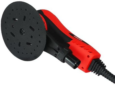 Meizuishi Levigatrice Rotorbitale Senza Spazzole 350W, 5,0 mm orbitale, Platorello 150mm,10 Dischi Abrasivi a Rete, 6 Velocità (4.000-10.000 giri/min) per Legno/Metallo