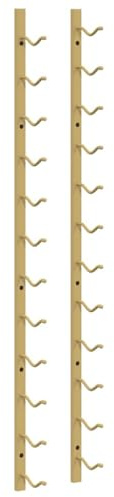 vidaXL Wand Weinregal für 12 Flaschen Wandregal Weinhalter Weinflaschenhalter Flaschenregal Weinständer Hängeregal Weinflaschenregal Golden Eisen