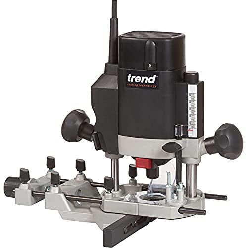 Trend 1000 W 8 mm Tauchfräser mit variabler Geschwindigkeit 230 V EU, leistungsstarker leichter Tauchfräser, perfekt zum Schneiden von Scharnieren, T5EB/MK2/EURO