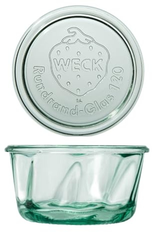 Weck Bäckereiglas 450 ml 6 Stück | Glas mit Deckel | Zum Einmachen von Konserven, Säften, luftdichtes Aufbewahren von trockenen Zutaten