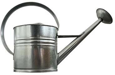daniplus Zinkgießkanne, Gießkanne aus Zink, 10 Ltr., Metallgießkanne, auch als Deko nutzbar