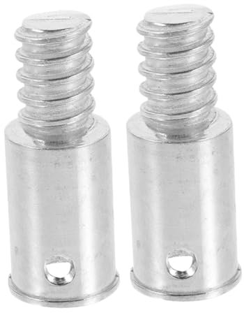 Didiseaon 2pcs Aluminum Alloy Threaded Headgear for Broom Handle Home Industrial Use Corrosion Resistant Easy Installation