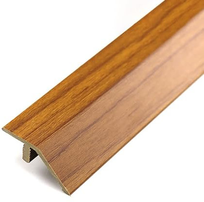 Raouoae Übergangsprofil Für Parkett- Und Laminatböden 2 Stück 60cm/80cm/100cm/120cm/130cm Abdeckleiste Vinyl Übergangsschiene Abschlussprofil(Option 5,2 Stück*60cm)