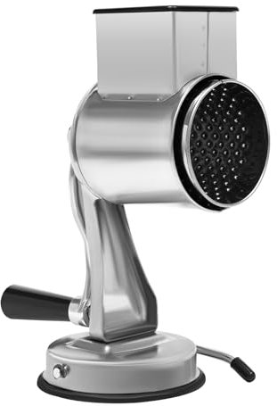 Edelstahl Trommelreibe Küche Drehreibe Gemüseschneider Nussmühle mit 5 Trommel für Hausküchen, Cafeterias, Restaurants, Hotels