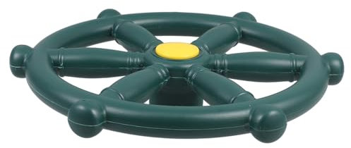 TOYANDONA Grünes Outdoor-schaukel-Steuerrad Für Kinder Spielplatz-zubehör Mit Einfacher Montage Realistischer Drehmechanismus Für Piratenschiff Hinterhof-Abenteuer