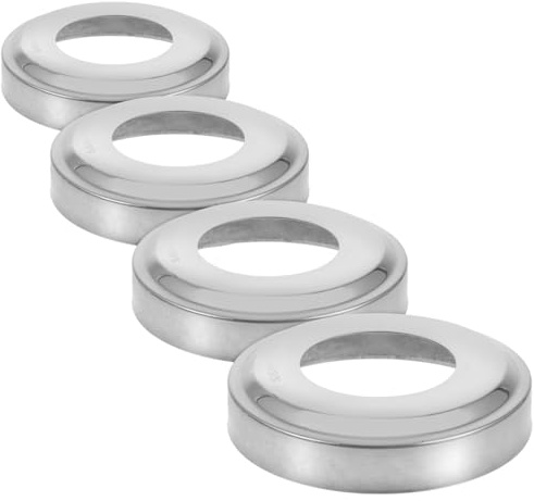 VANZACK Couverture De Main Courante De Piscine en Inoxydable 4 Pièces pour Remplacement De Rampe Piscine Creusée pour Tube De 1.90 Pouce Accessoires Échelle