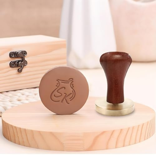 Töpferei-Stempel für Ton, personalisierbar, für Handwerker, Töpferliebhaber (Griff 2)